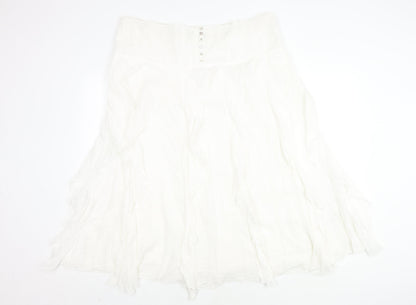 Klass Women’s White Long Skirt, Size 16, Casual Style