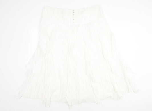 Klass Women’s White Long Skirt, Size 16, Casual Style