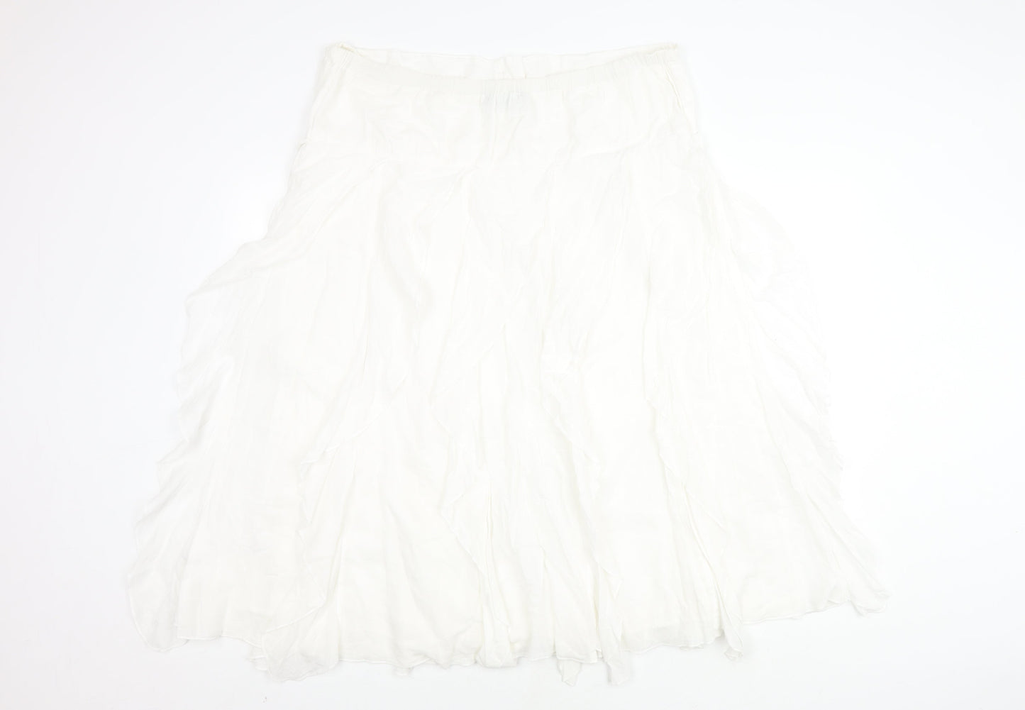 Klass Women’s White Long Skirt, Size 16, Casual Style