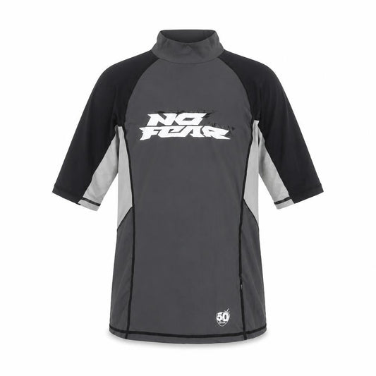 No Fear Men's Black/Grey S Athletic High Neck Pullover