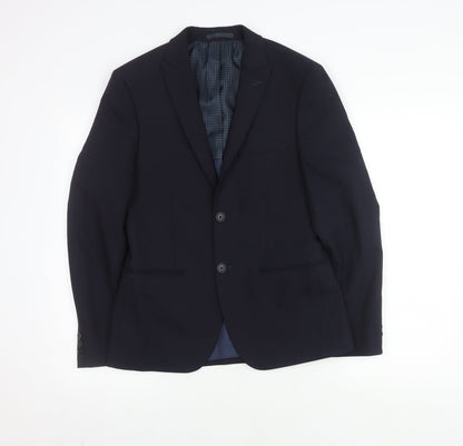 Mens UK Size 36 Marks and Spencer Regular Blue Suit Jacket