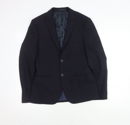 Mens UK Size 36 Marks and Spencer Regular Blue Suit Jacket