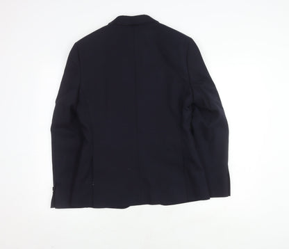 Mens UK Size 36 Marks and Spencer Regular Blue Suit Jacket