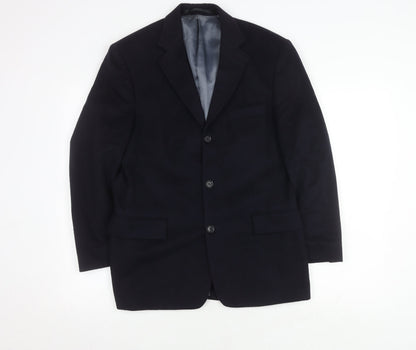 Mens UK Size 36 David Moss Regular Blue Suit Jacket