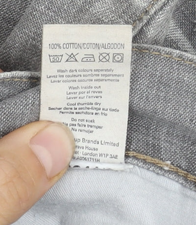 Minder Women's Grey Straight Jeans Size 10, Classic Style