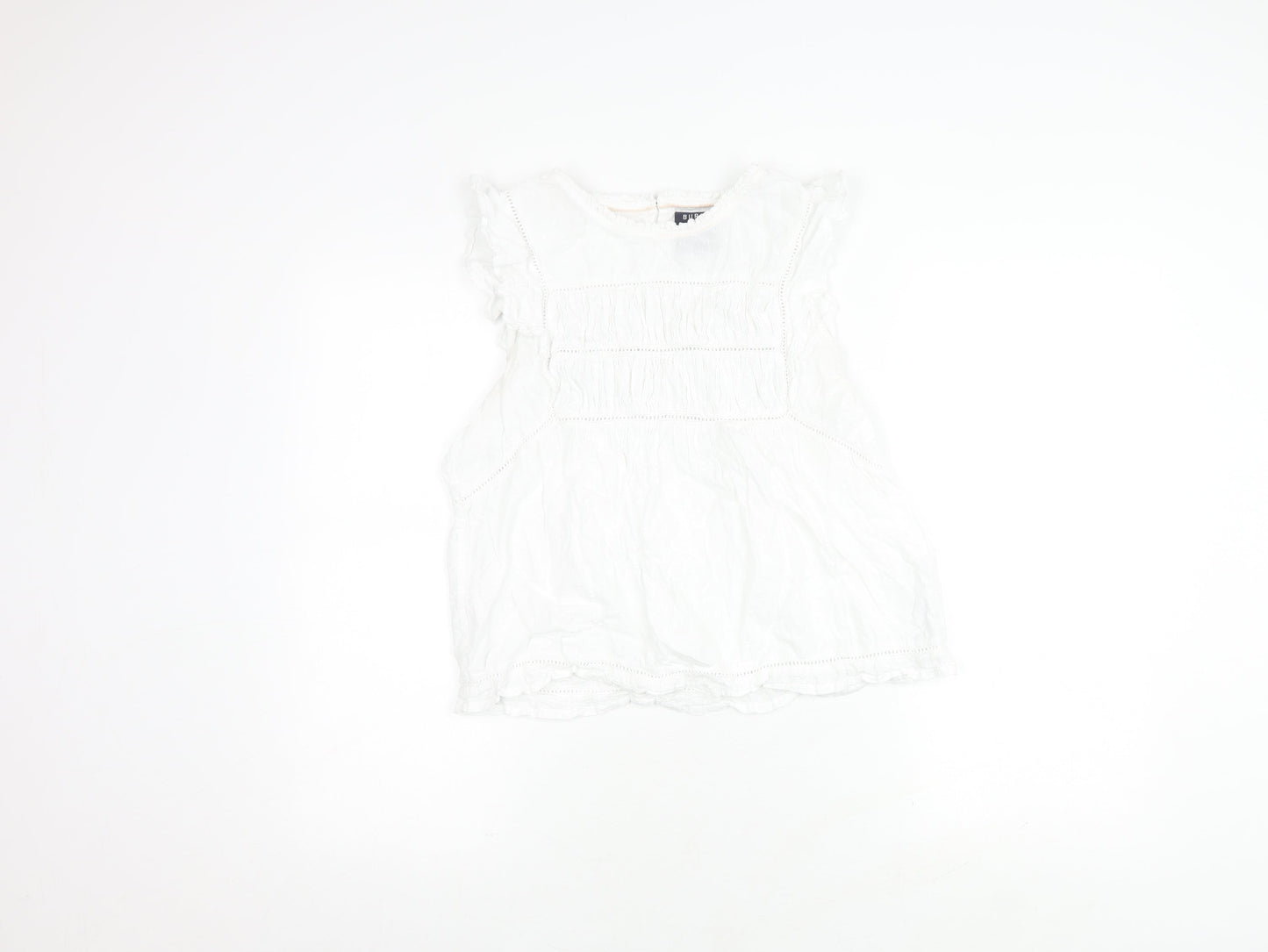 Womens UK Size 12 BURGS White  Blouse
