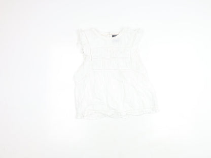 Womens UK Size 12 BURGS White  Blouse