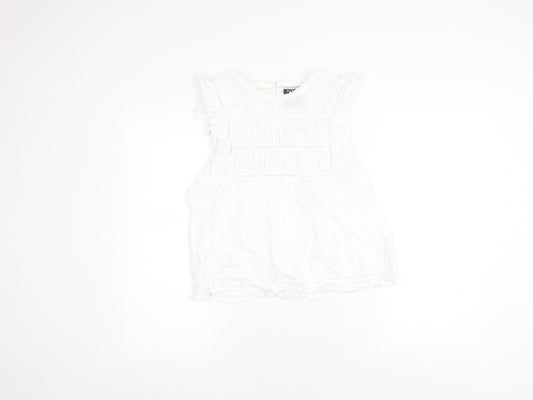 Womens UK Size 12 BURGS White  Blouse