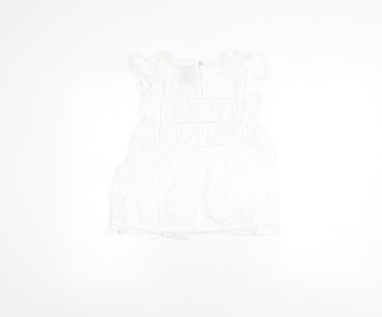 Womens UK Size 12 BURGS White  Blouse