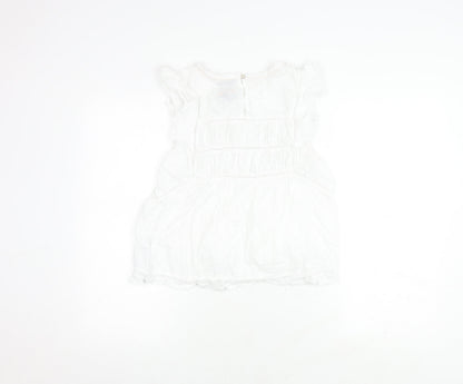 Womens UK Size 12 BURGS White  Blouse
