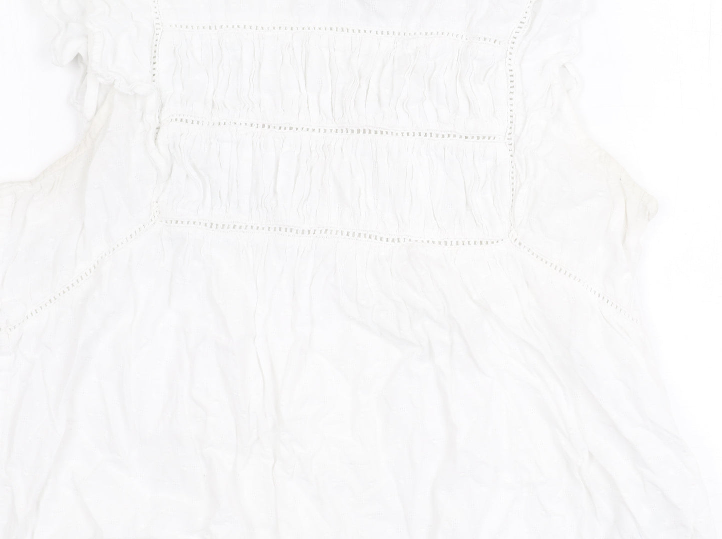 Womens UK Size 12 BURGS White  Blouse