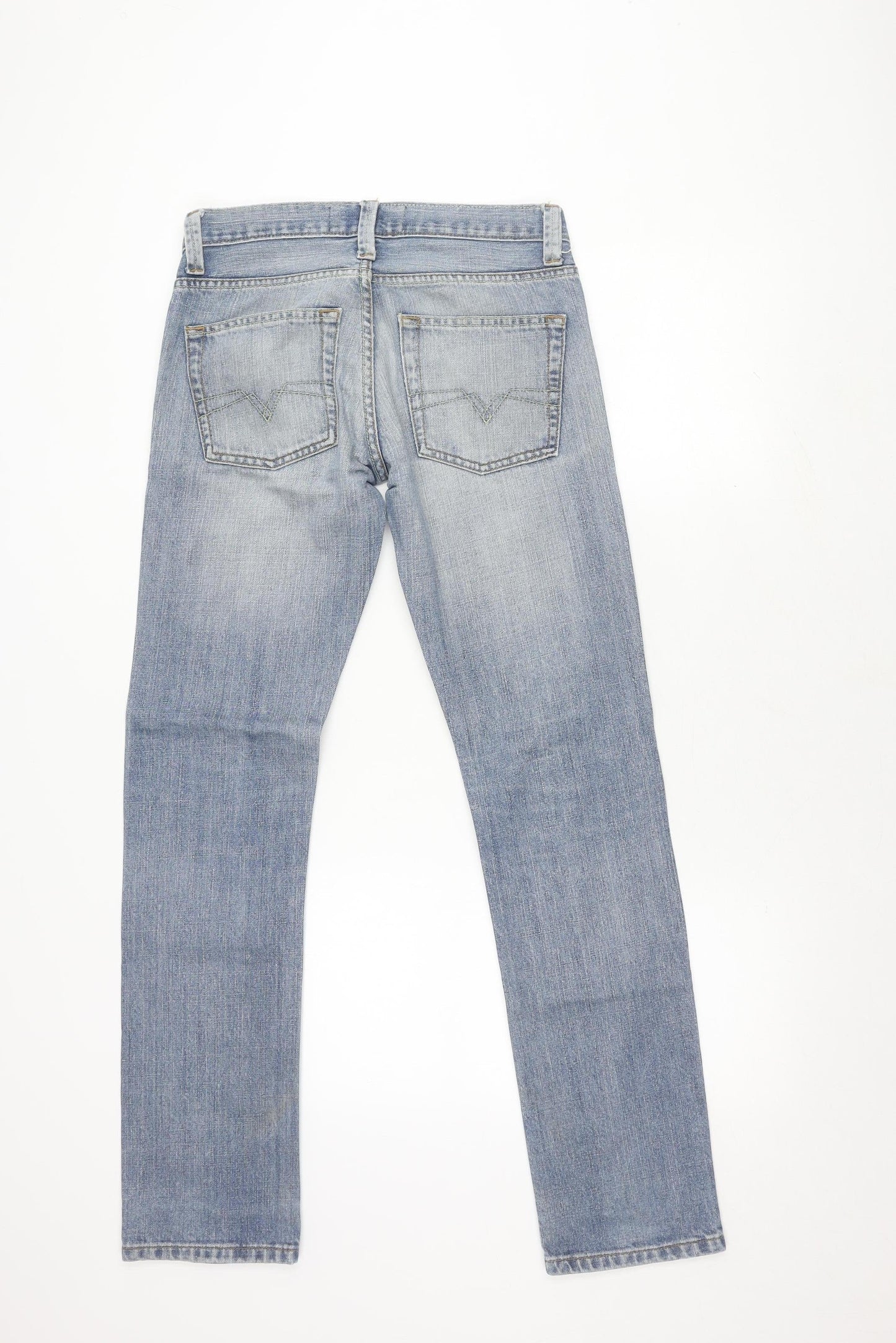 Mens UK Size 30R Topman Slim Fit Skinny Blue Jeans