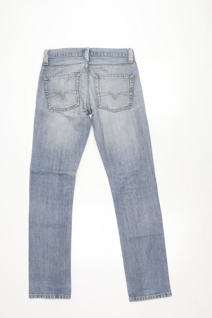 Mens UK Size 30R Topman Slim Fit Skinny Blue Jeans