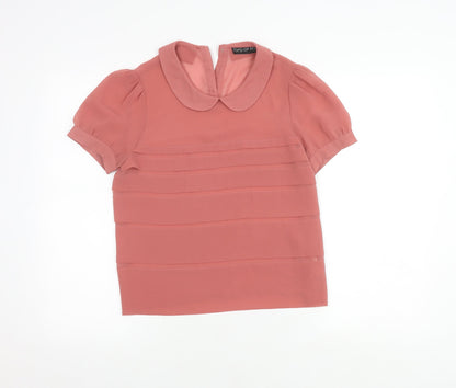 Womens UK Size 8 Topshop Pink  Blouse
