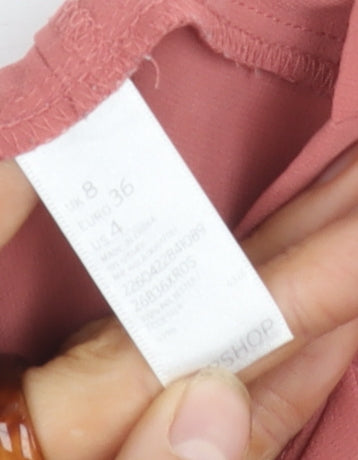 Womens UK Size 8 Topshop Pink  Blouse