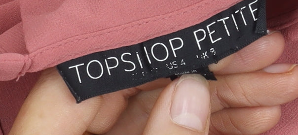 Womens UK Size 8 Topshop Pink  Blouse