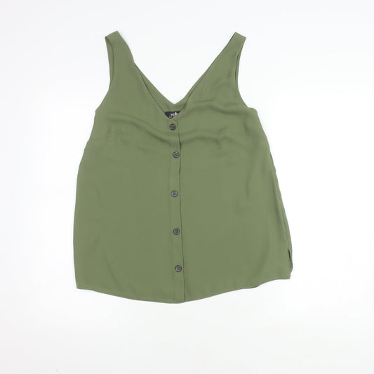 Womens UK Size 12 Wallis Green Basic Blouse