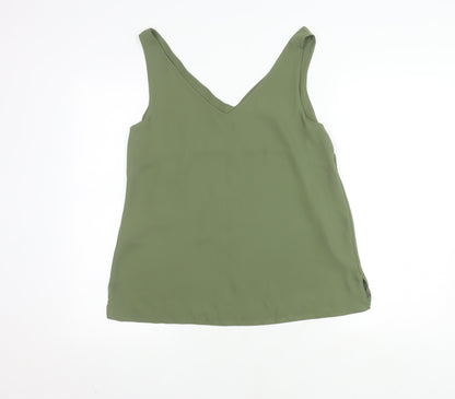 Womens UK Size 12 Wallis Green Basic Blouse