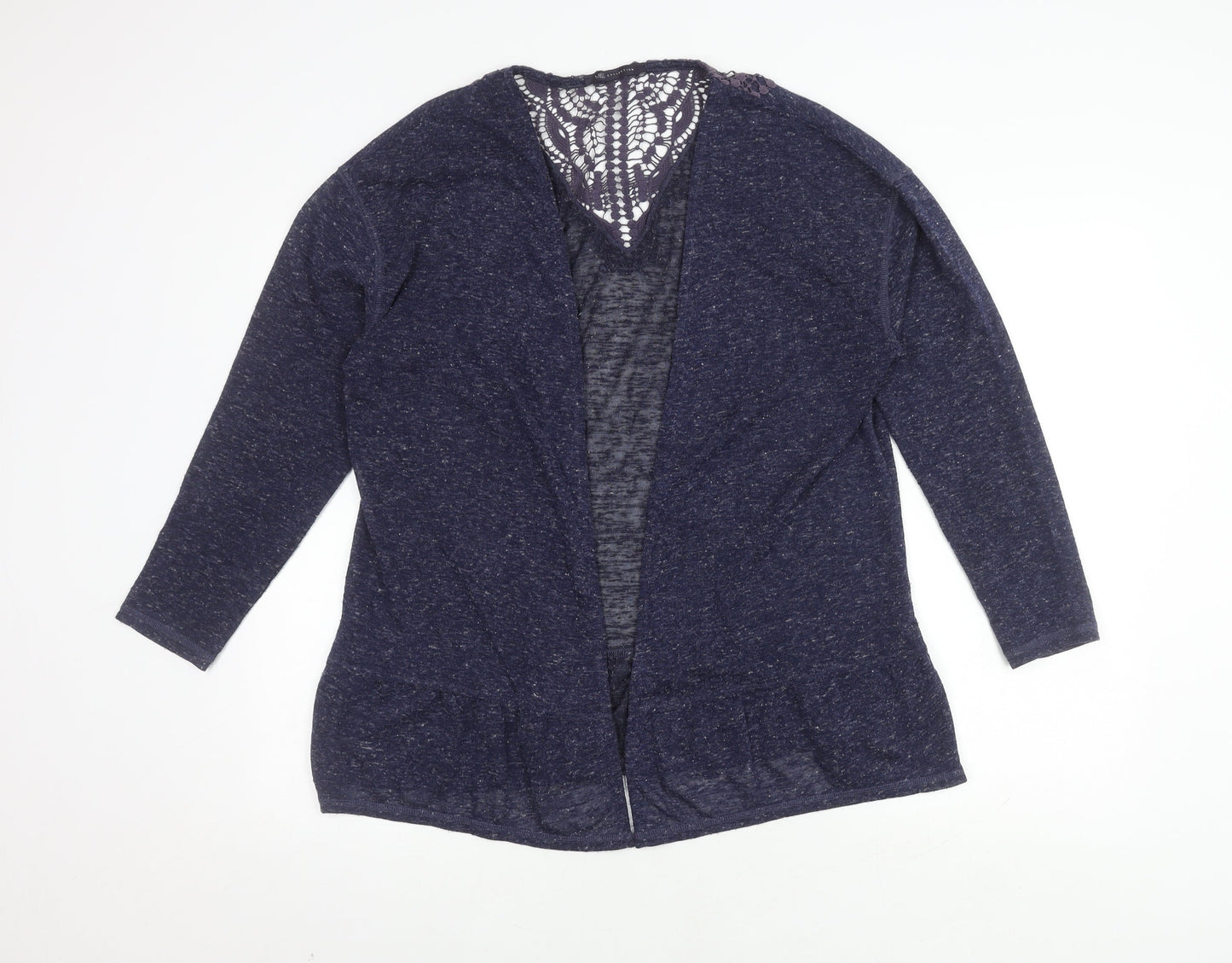 Womens UK Size 16 Marks and Spencer Blue Cardigan Jumper