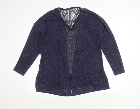 Womens UK Size 16 Marks and Spencer Blue Cardigan Jumper