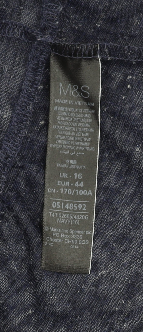 Womens UK Size 16 Marks and Spencer Blue Cardigan Jumper
