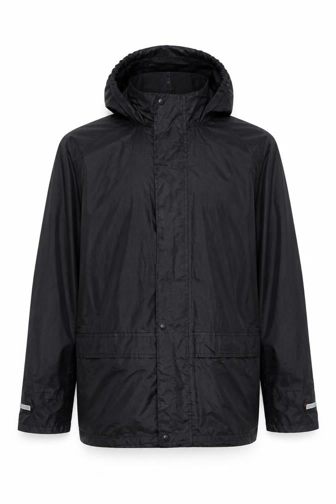 Mens UK Size S Result Core Black Rain Coat