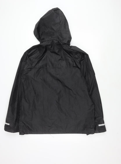Mens UK Size S Result Core Black Rain Coat