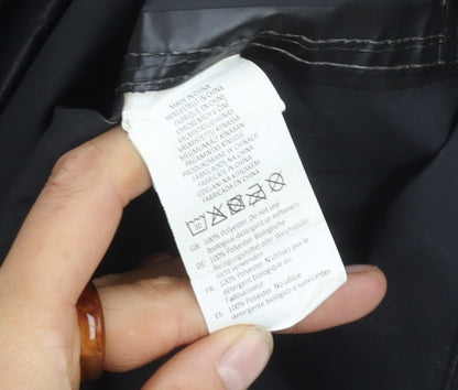 Mens UK Size S Result Core Black Rain Coat