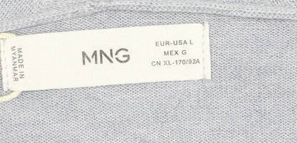 Womens UK Size 12 MNG Grey Pullover Jumper