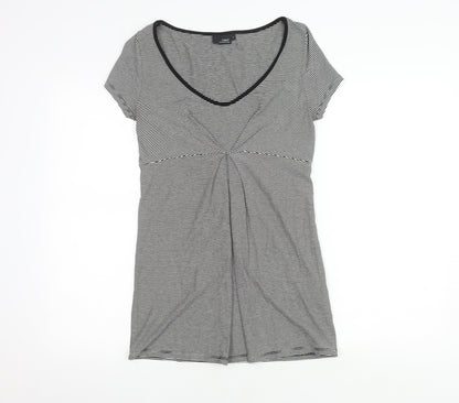 Womens UK Size 8 NEXT Black Basic Blouse