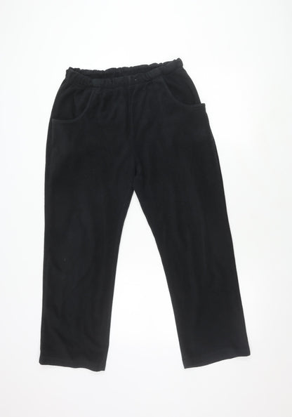 Damart Women's Black Elastic Waist Joggers, Size M