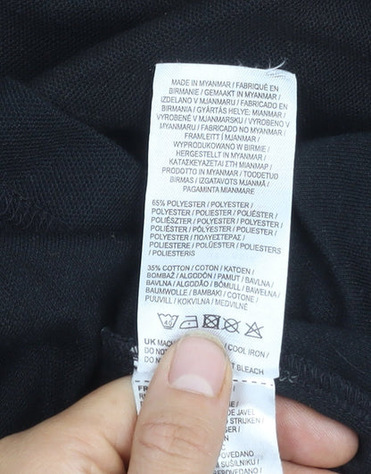 Slazenger Men's Black Polo Shirt 2XL Classic Fit