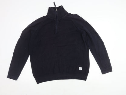 Mens UK Size M JACK & JONES Blue Pullover Sweatshirt