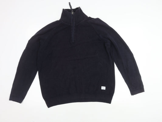 Mens UK Size M JACK & JONES Blue Pullover Sweatshirt