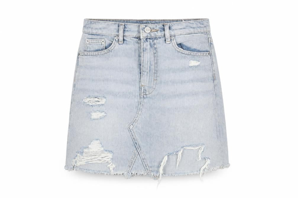 Womens UK Size 6 H&M Mini Denim Skirt