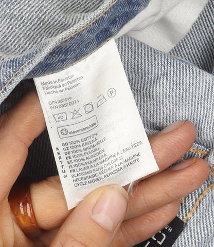 H&M Women's Blue Denim Mini Skirt, Size 6