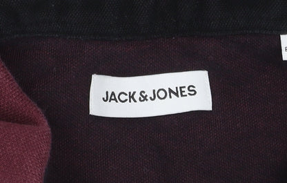 Jack & Jones Men's Purple Polo Shirt, Size S