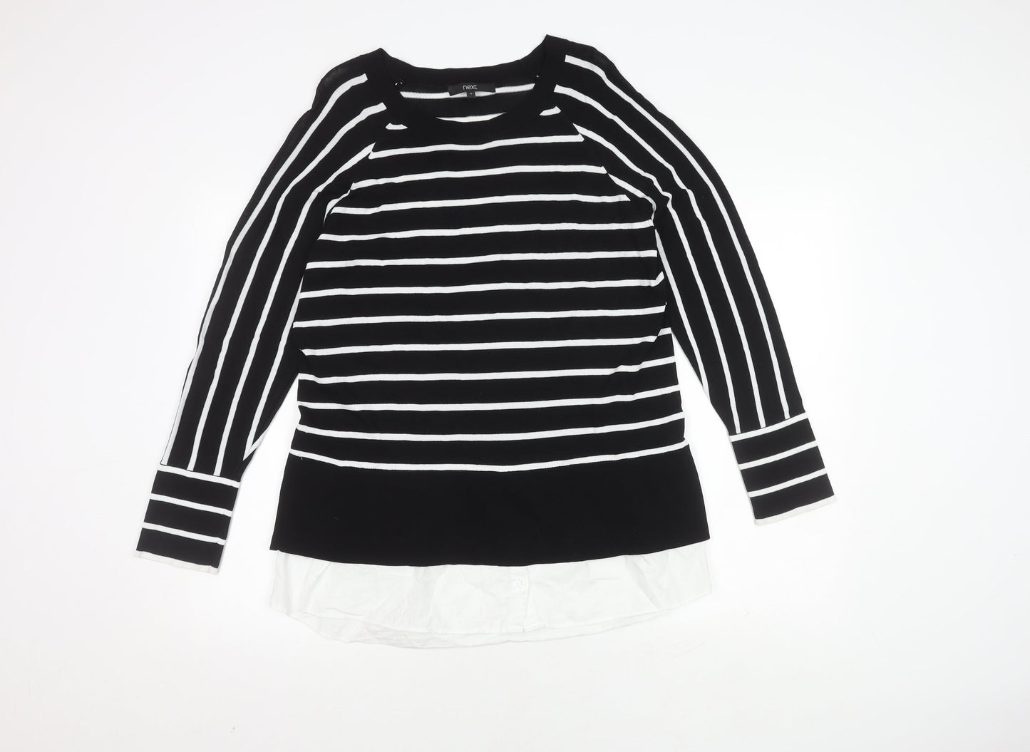 Womens UK Size 16 NEXT Black Basic Blouse