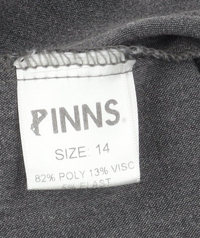 PINNS Women's Grey Trousers Size 14