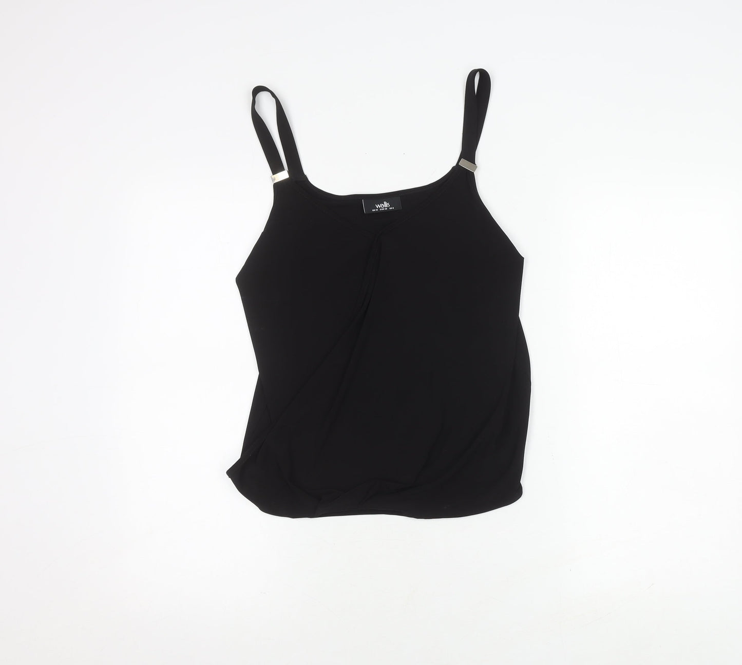 Womens UK Size 10 Wallis Black Camisole Tank