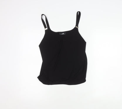 Womens UK Size 10 Wallis Black Camisole Tank