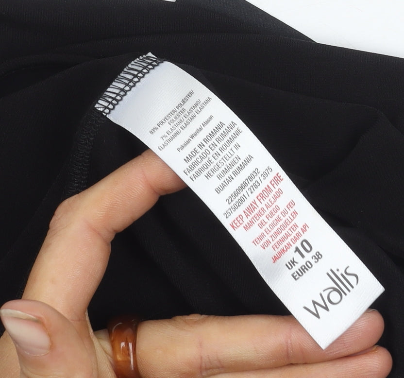 Womens UK Size 10 Wallis Black Camisole Tank
