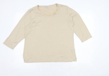 Womens UK Size 16 Gelco Beige  T-Shirt