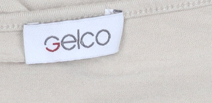 Womens UK Size 16 Gelco Beige  T-Shirt