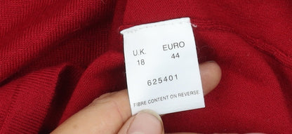 Eastex Red Women's Jumper, Size 18, Sequin Accent