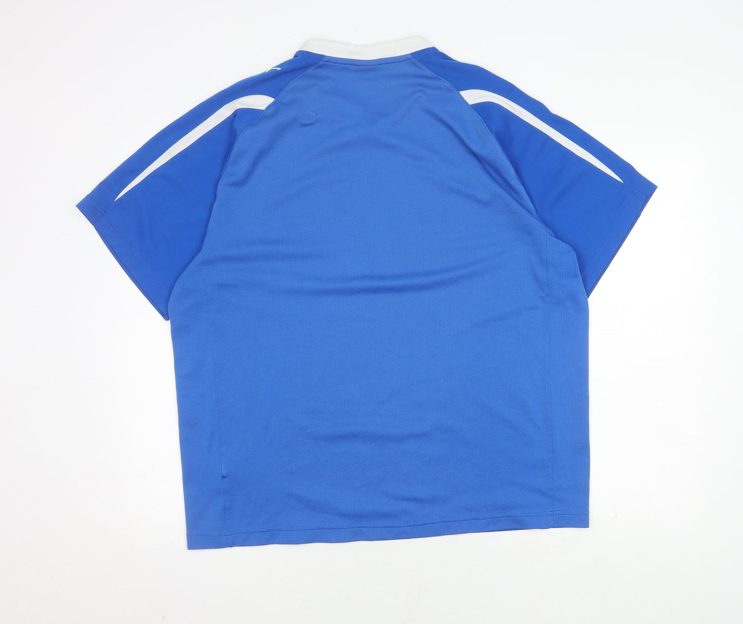 Puma Men's Blue XL V-Neck Jersey T-Shirt