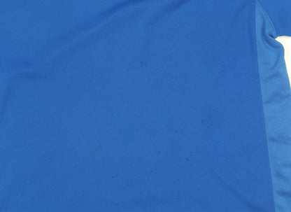 Puma Men's Blue XL V-Neck Jersey T-Shirt