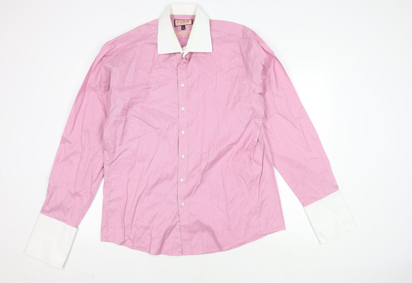 Thomas Pink Men's Pink Slim Fit Dress Shirt