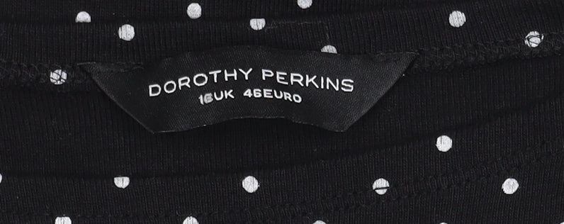 Womens UK Size 18 Dorothy Perkins Black  T-Shirt