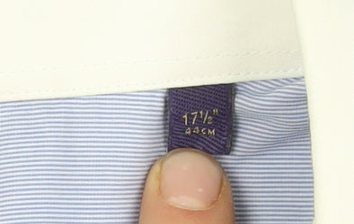 Next Men's Blue Slim Fit Long Sleeve Shirt